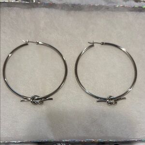 Elegant Silver Hoop Earrings